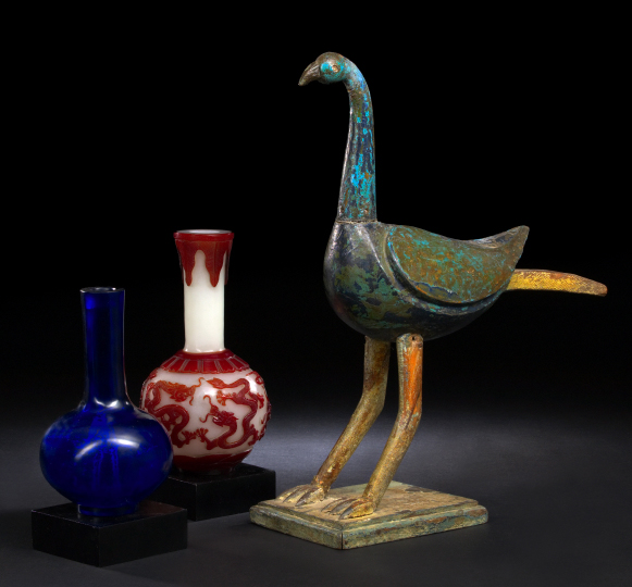Elegant Indian Carved and Painted