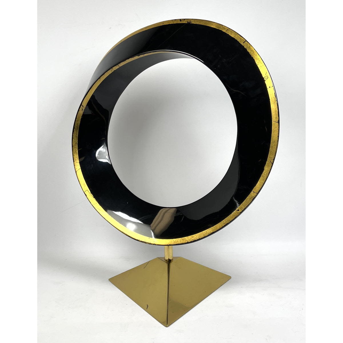 Elegant Modernist Black Resin and