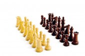 Elegant Staunton carved wood c