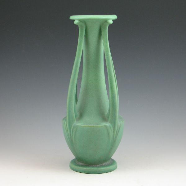 Elegant Teco vase with four open