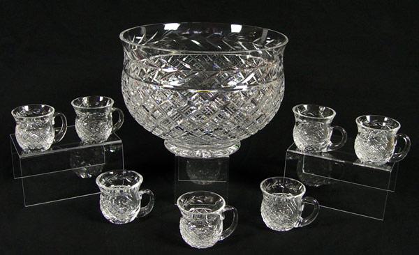 ELEGANT WATERFORD CRYSTAL PUNCHBOWL