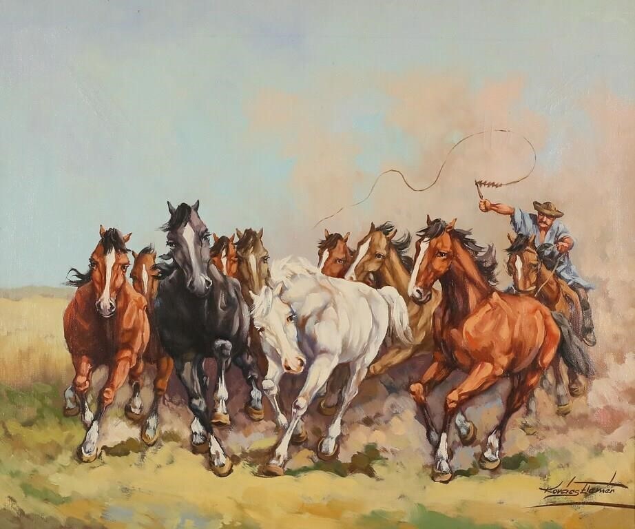 ELEMER KOVACS OIL ON CANVAS