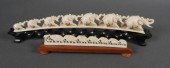 ELEPHANT BRIDGE IVORY BONE 2PC