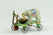 ELEPHANT ON PLATFORM BELL TOY