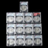 ELEVEN (11) PCGS MS70 AND TWO