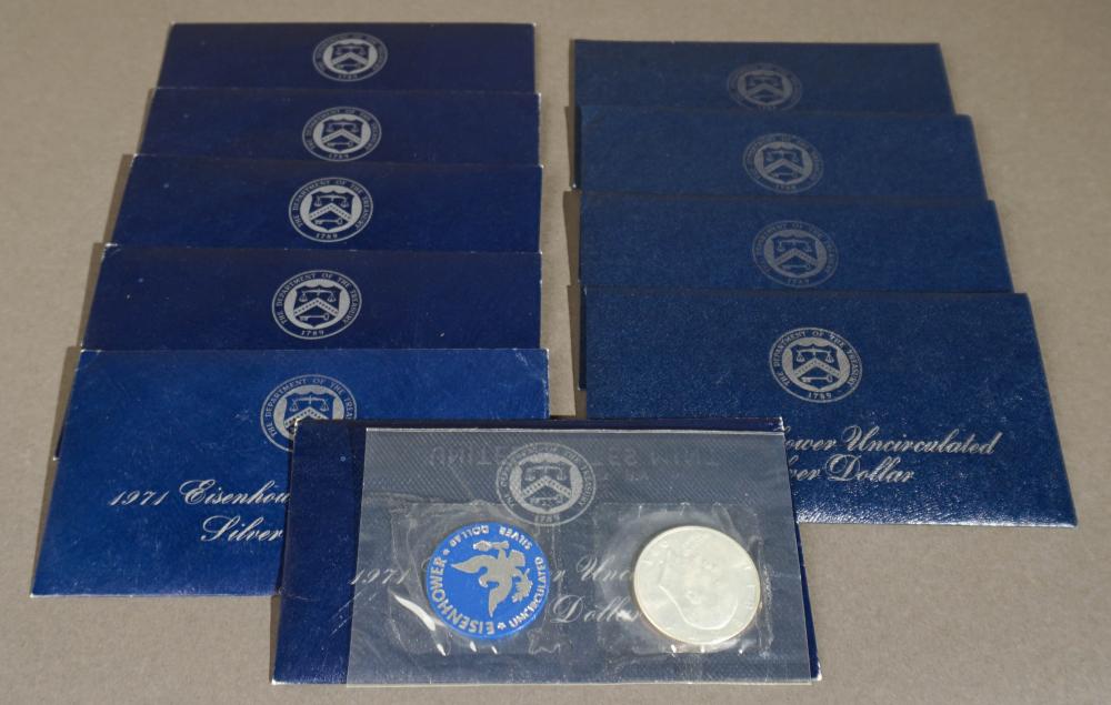 ELEVEN 1973 EISENHOWER UNCIRCULATED