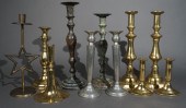 ELEVEN 20TH CENTURY CANDLESTIC