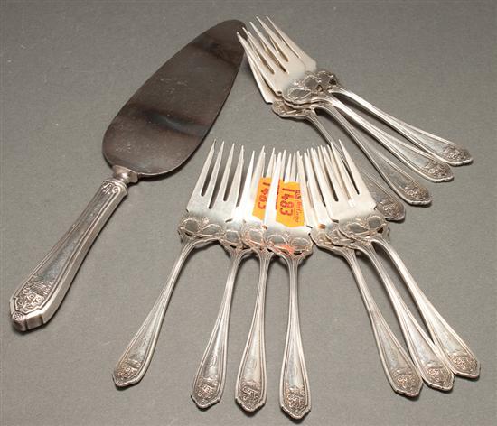 Eleven American sterling silver