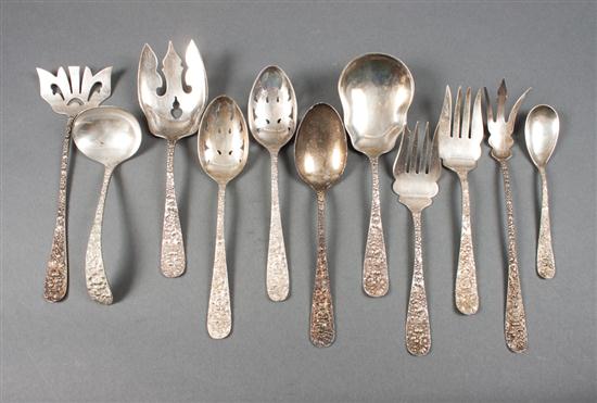 Eleven American sterling silver