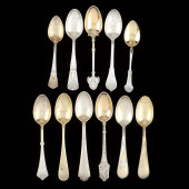 ELEVEN ANTIQUE GORHAM STERLING
