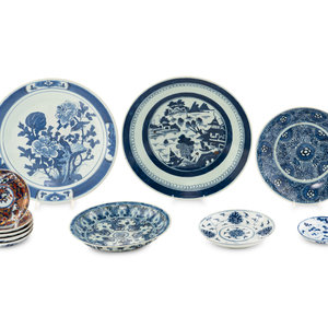 Eleven Asian Porcelain Plates