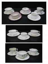 ELEVEN BELLEEK PARIAN PORCELAI