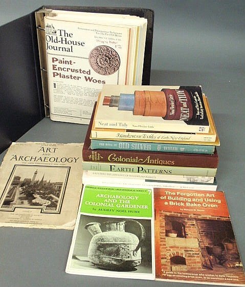 eleven books on antiques and