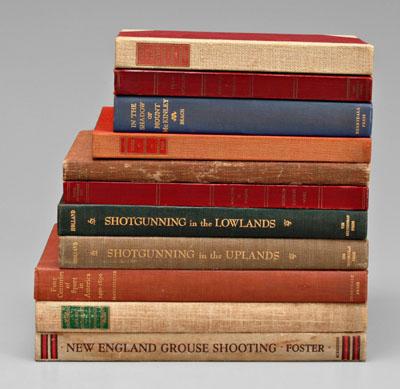 Eleven books, sporting titles: