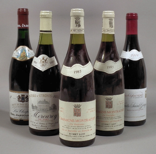 Eleven bottles of mixed red