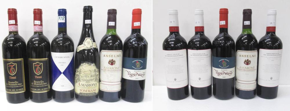 ELEVEN BOTTLES OF VINTAGE ITALIAN