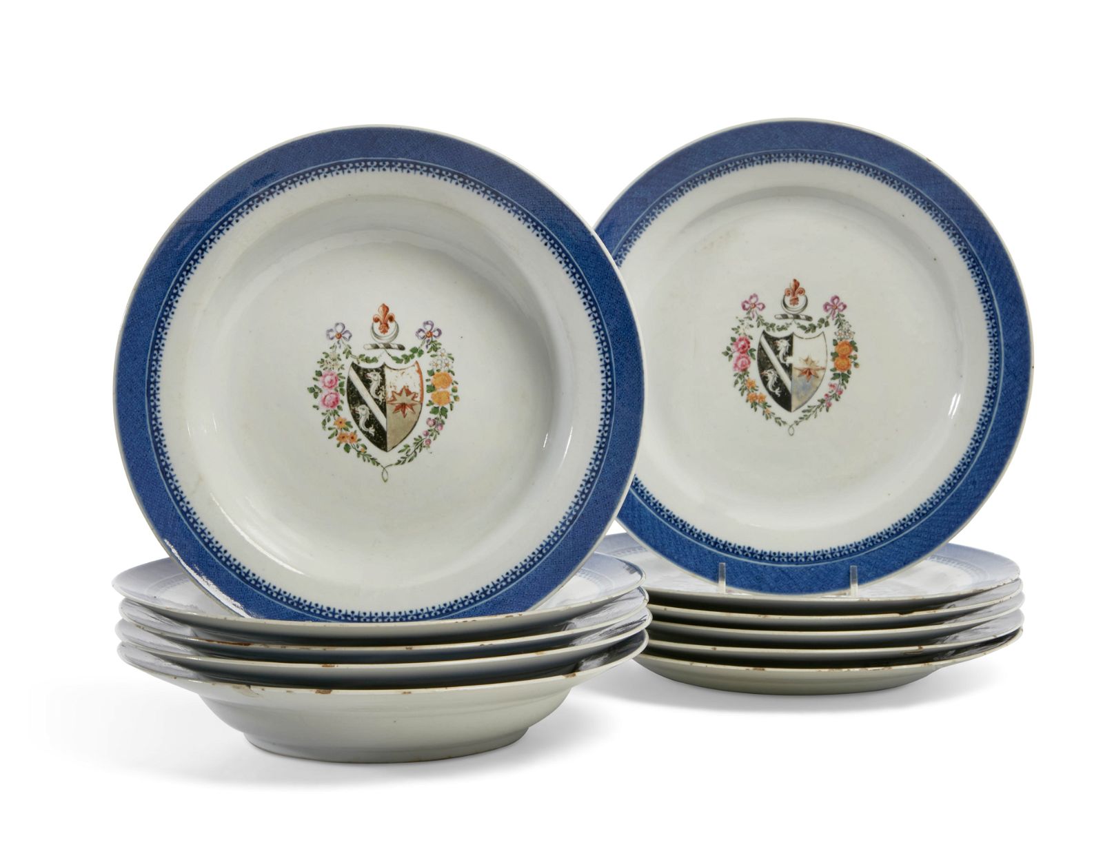 ELEVEN CHINESE EXPORT ARMORIAL