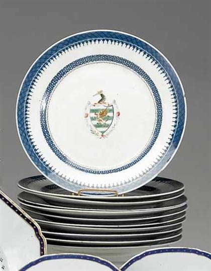 Eleven Chinese export porcelain