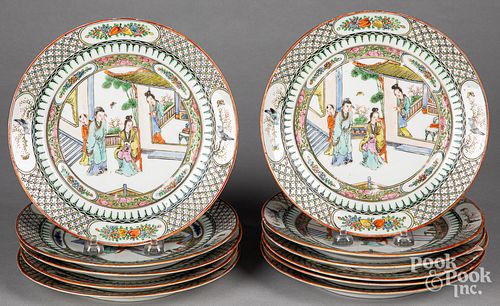 ELEVEN CHINESE EXPORT PORCELAIN
