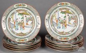 ELEVEN CHINESE EXPORT PORCELAI