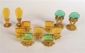 Eleven Continental gilt metal