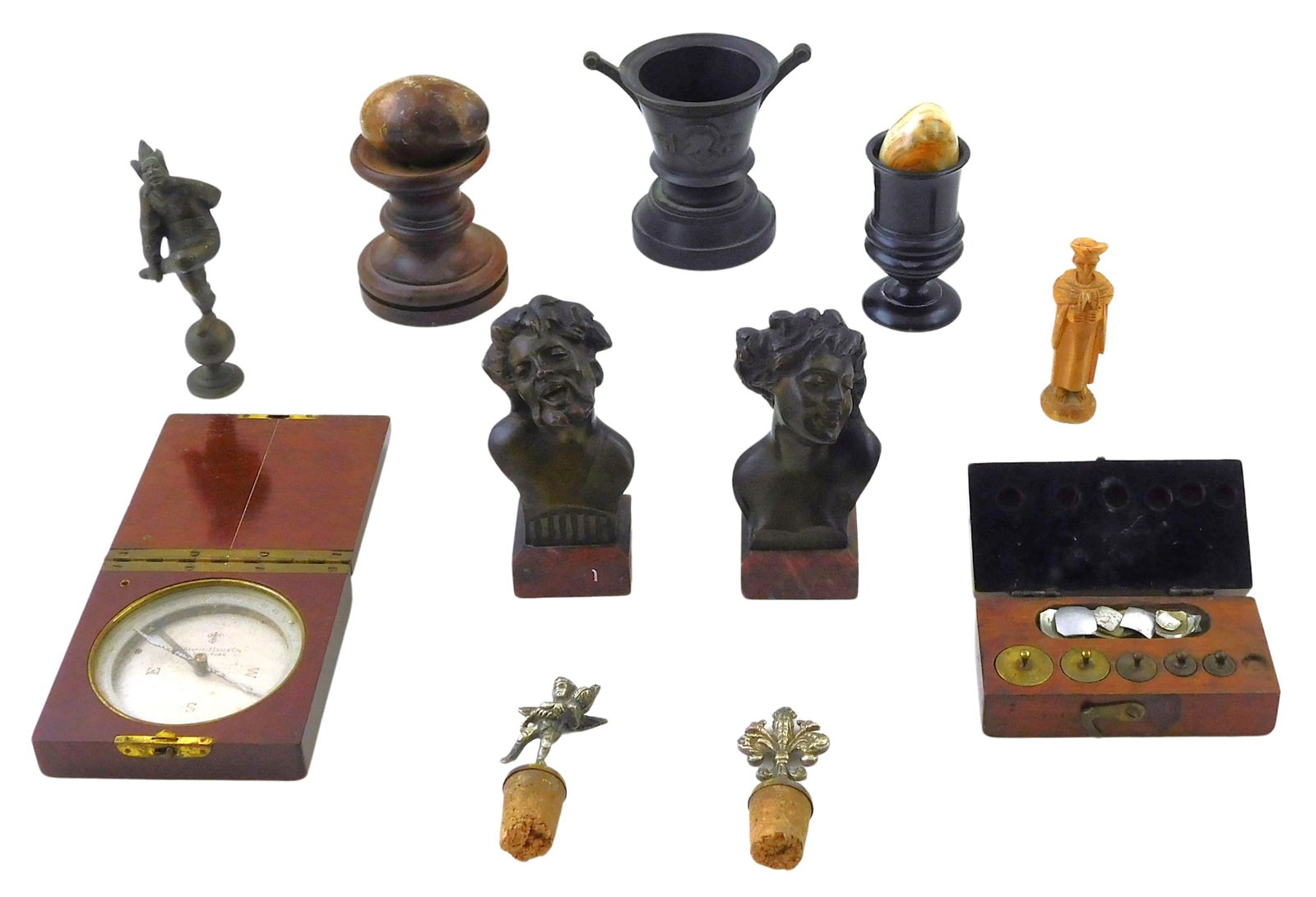 ELEVEN CONTINENTAL THEMED ITEMS AND