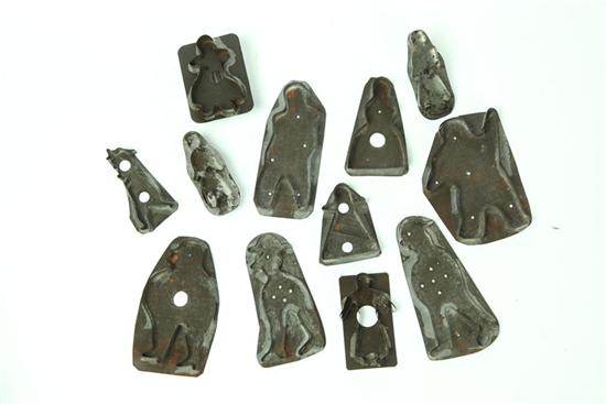 ELEVEN COOKIE CUTTERS.  American 