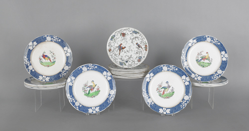 Eleven Copeland Spode pheasant