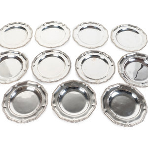 Eleven English Silver Georgian