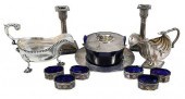 ELEVEN ENGLISH SILVER TABLE IT