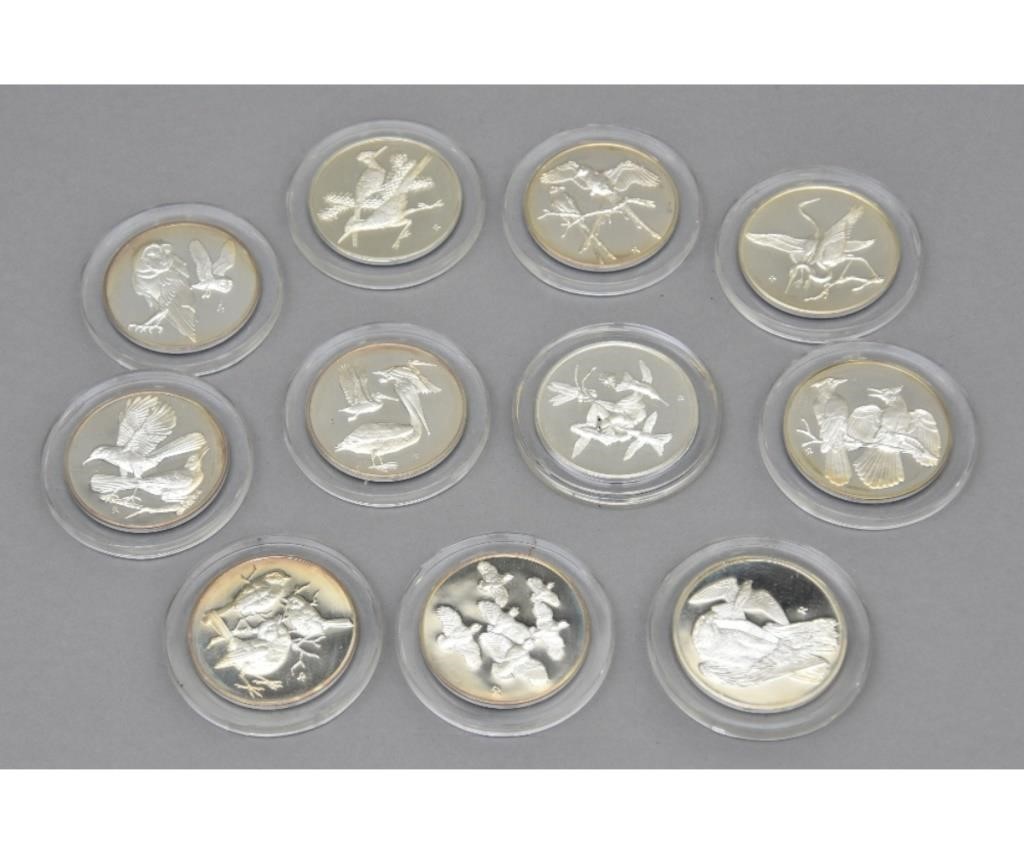 Eleven Franklin Mint sterling