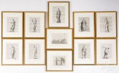 ELEVEN FRENCH ENGRAVINGS OF CL