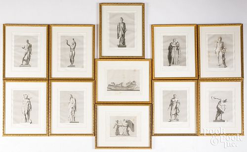 ELEVEN FRENCH ENGRAVINGS OF