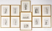 ELEVEN FRENCH ENGRAVINGS OF CL