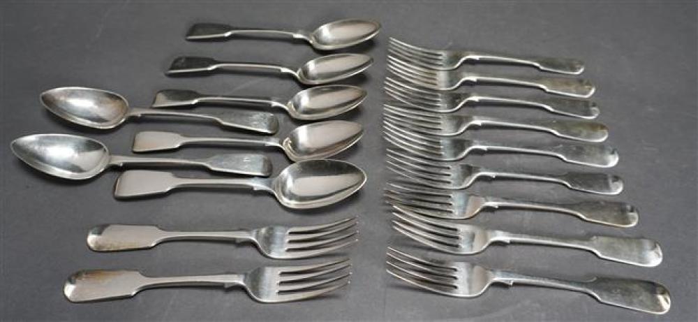 ELEVEN GEORGE IV-VICTORIAN SILVER