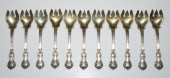 ELEVEN GORHAM STERLING "FLEURY