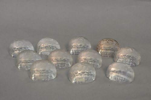 ELEVEN LALIQUE "PANIER DE FRUITS"