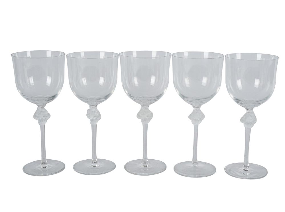 ELEVEN LALIQUE “ROXANE” TALL