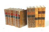 ELEVEN LEATHERBOUND VOLUMES.