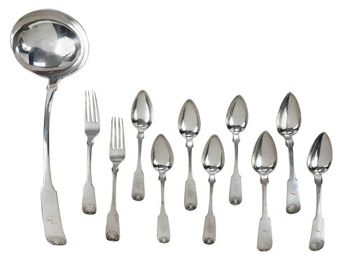 ELEVEN MARQUAND COIN SILVER
