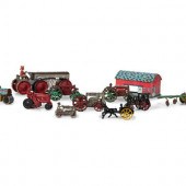 Eleven Metal Tractors and Othe