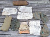 Eleven misc. vintage canvas it