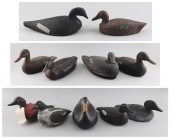 ELEVEN OLD GUNNING DECOYS 20TH