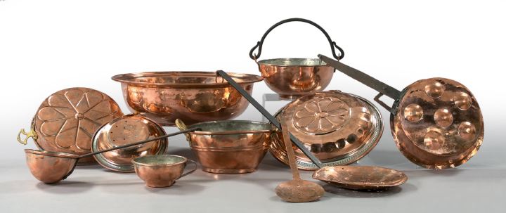 Eleven-Piece Collection of Copper