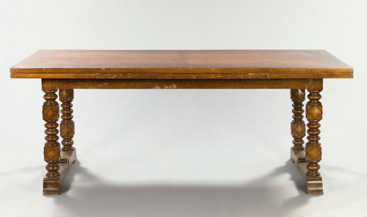 Eleven-Piece Fruitwood Dining