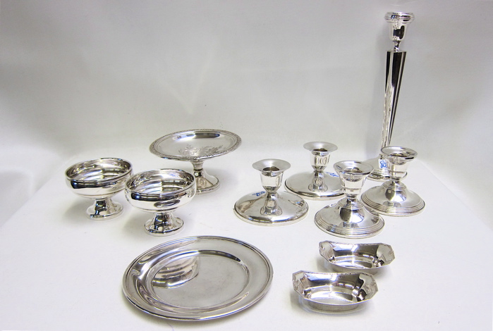 ELEVEN PIECES ASSORTED STERLING