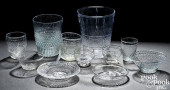 ELEVEN PIECES BLOWN THREE-MOLD