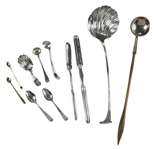 ELEVEN PIECES GEORGIAN ENGLISH