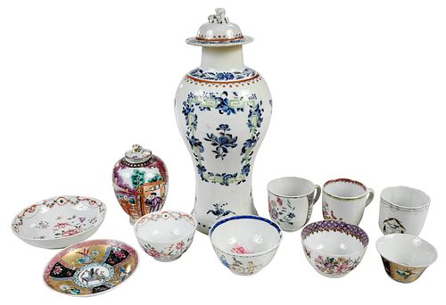 ELEVEN PIECES OF ASSORTED CHINESE