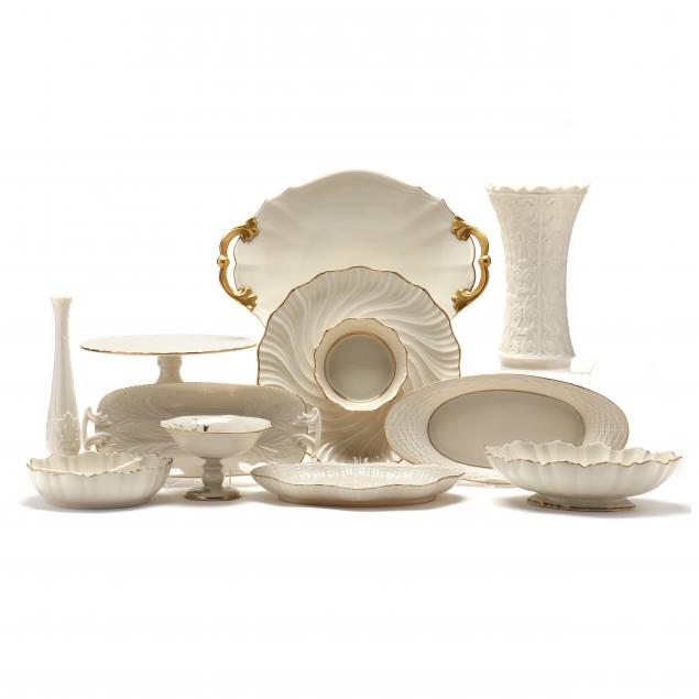 ELEVEN PIECES OF ASSORTED LENOX